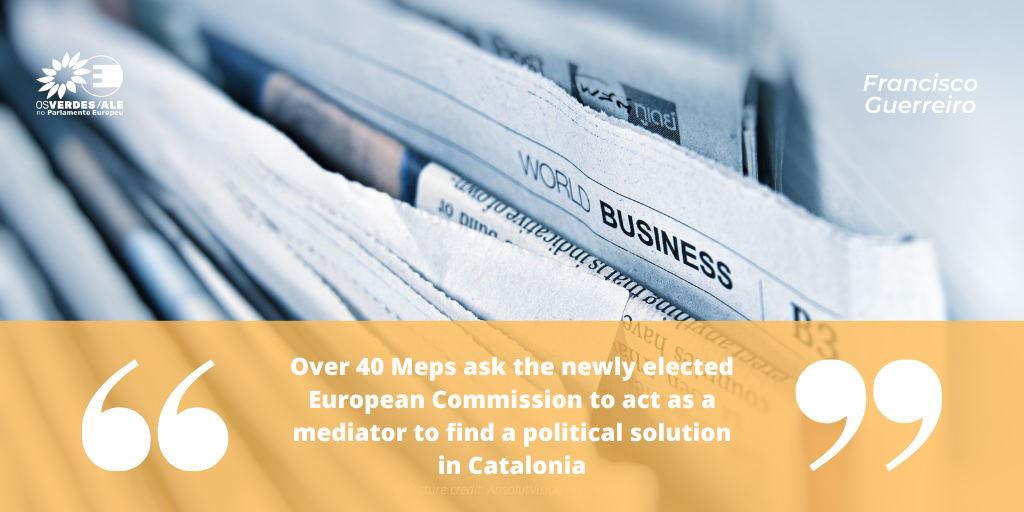 EU Catalonia Dialogue Platform: 'Over 40 Meps ask the newly elected European Commission to act as a mediator to find a political solution in Catalonia' 