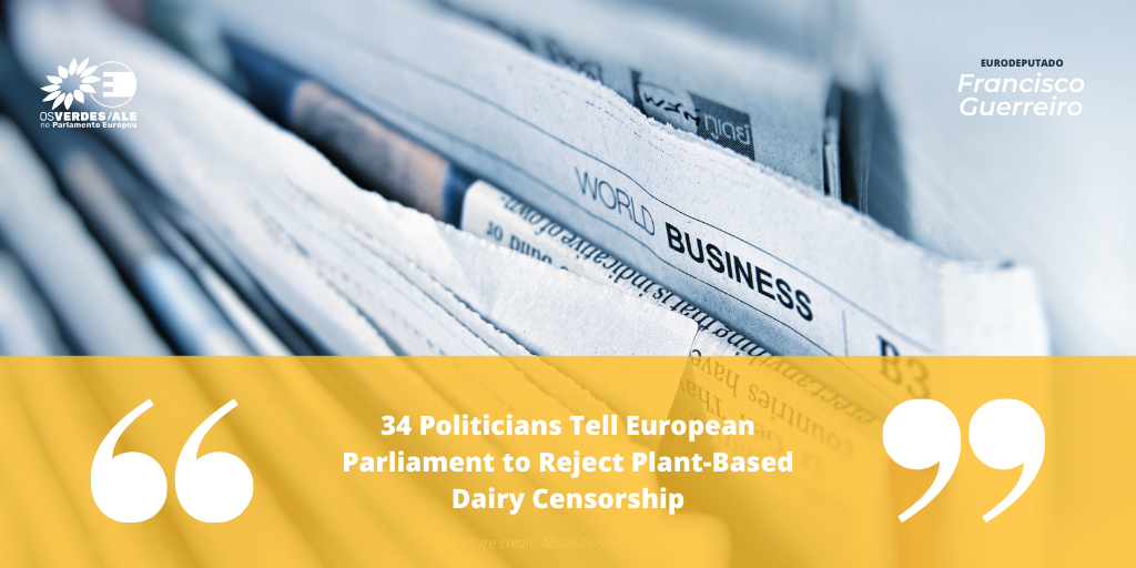 Vegconomist: '34 Politicians Tell European Parliament to Reject Plant-Based Dairy Censorship'
