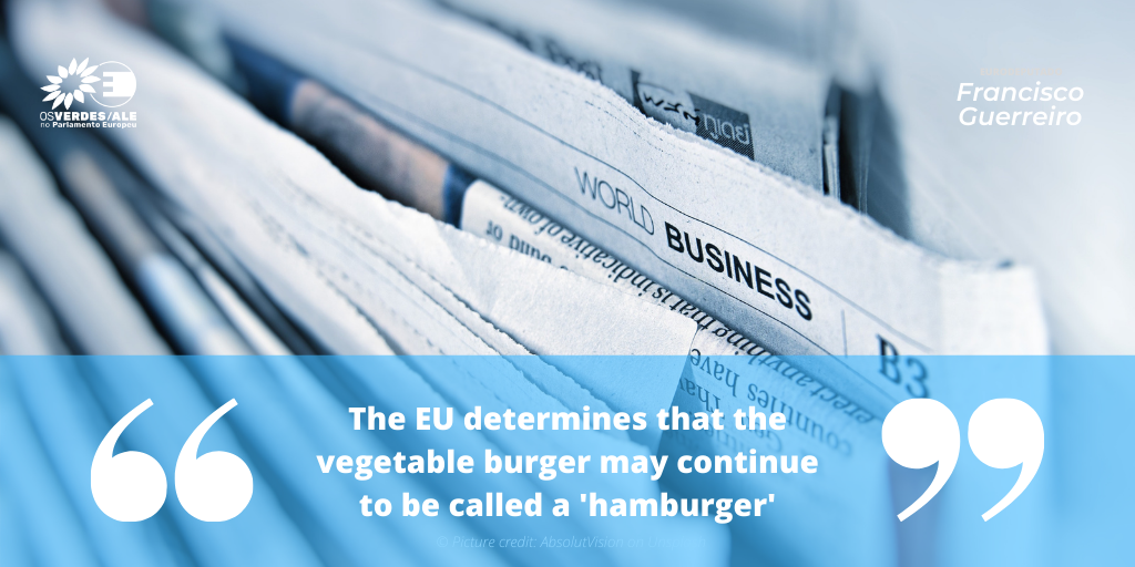 Teller Report: 'The EU determines that the vegetable burger may continue to be called a 'hamburger'