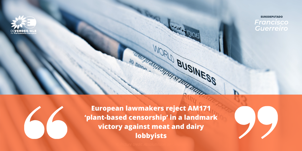 Surge Activism: 'European lawmakers reject AM171 ‘plant-based censorship’ in a landmark victory against meat and dairy lobbyists'