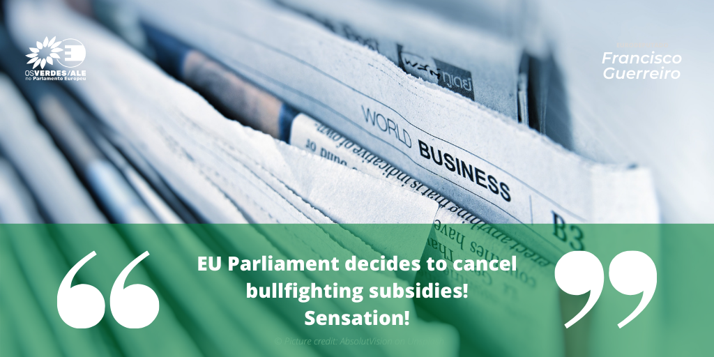 Serbian Animals Voice: 'EU Parliament decides to cancel bullfighting subsidies! Sensation!'