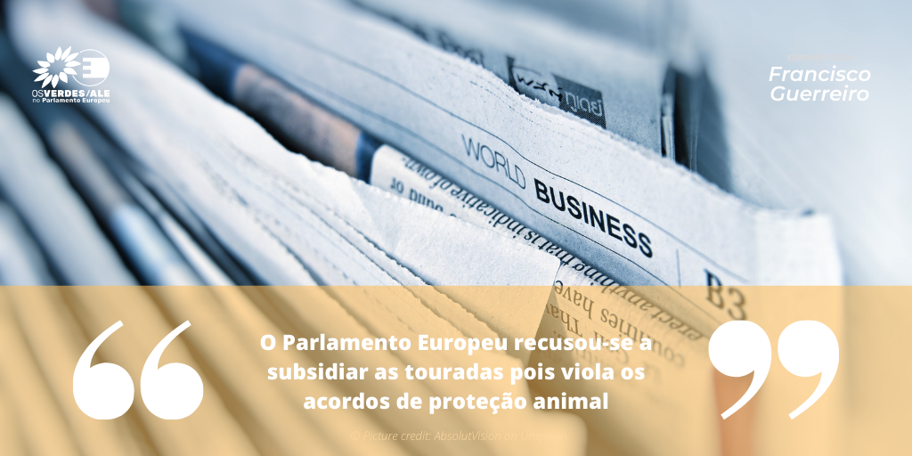 GreenMe Brasil: 'O Parlamento Europeu recusou-se a subsidiar as touradas pois viola os acordos de proteção animal'