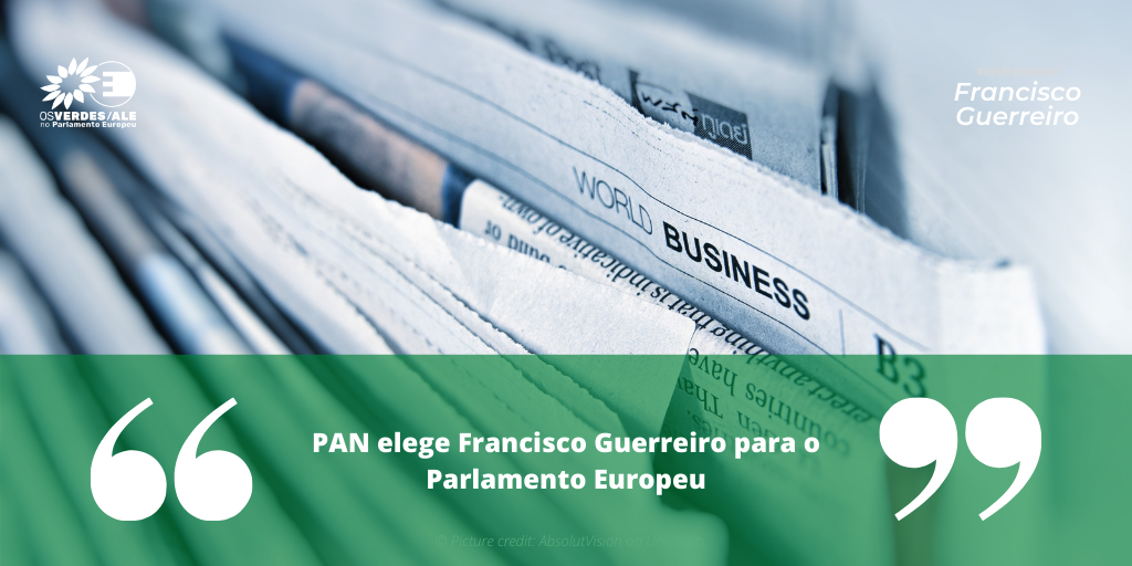 Visão: 'PAN elege Francisco Guerreiro para o Parlamento Europeu'