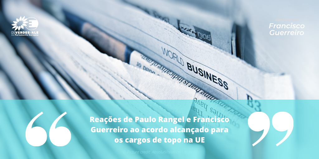 Correio da Manhã: 'Reações de Paulo Rangel e Francisco Guerreiro ao acordo alcançado para os cargos de topo na UE'