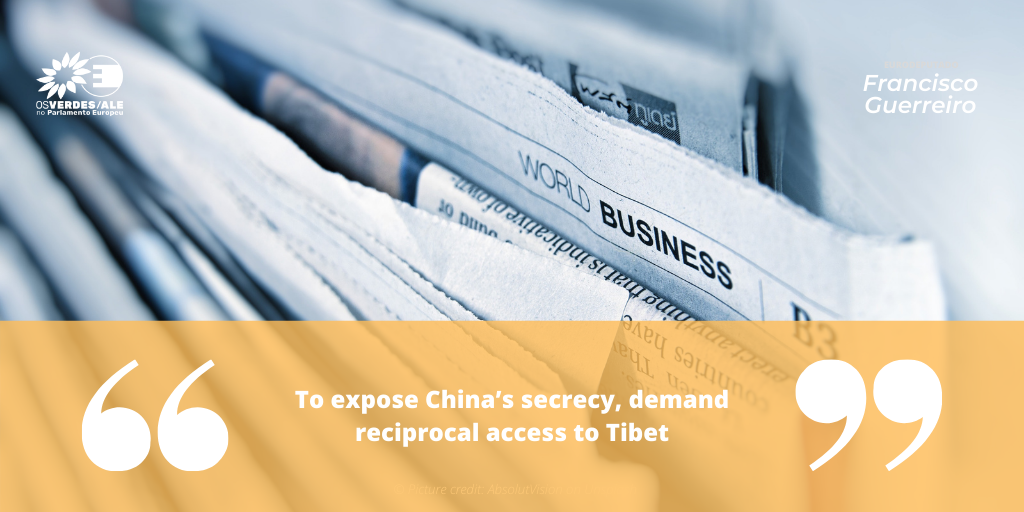 Euractiv: 'To expose China’s secrecy, demand reciprocal access to Tibet'