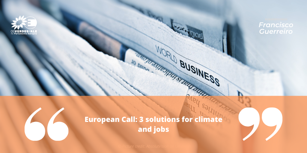 Euractiv: 'European Call: 3 solutions for climate and jobs'