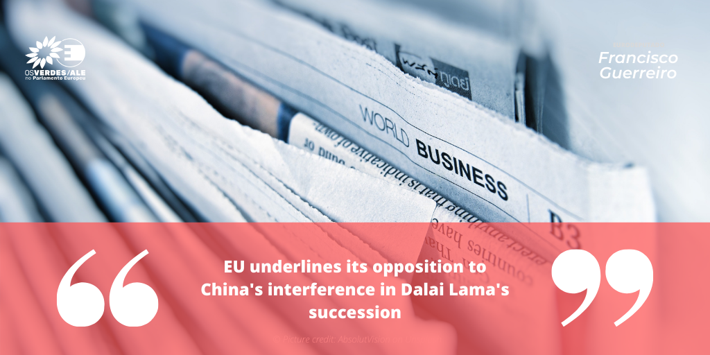 Business Standard: 'EU underlines its opposition to China's interference in Dalai Lama's succession'