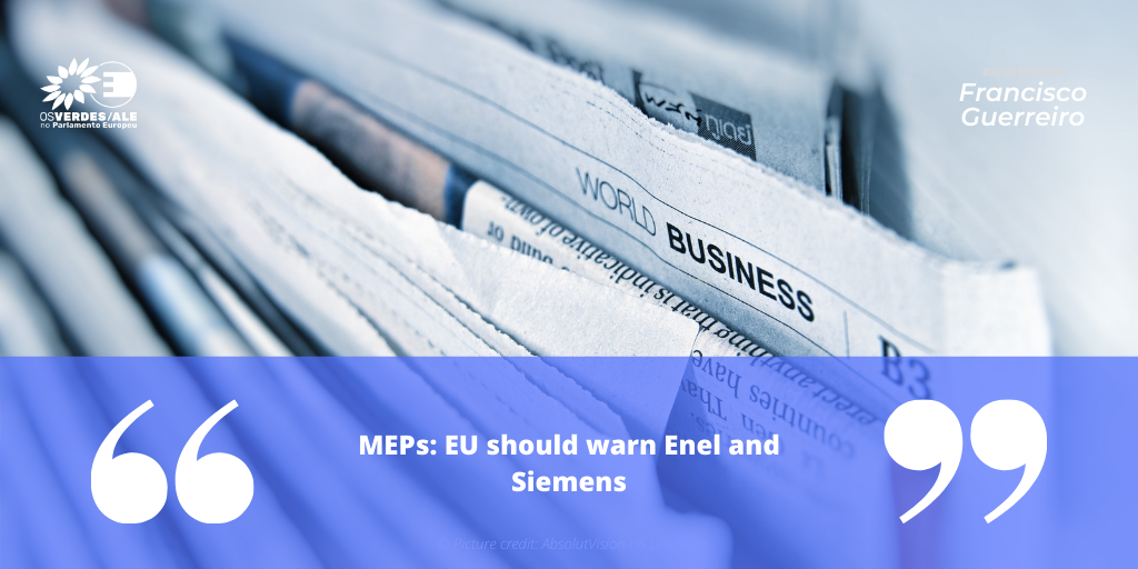 Wsrw: 'MEPs: EU should warn Enel and Siemens'