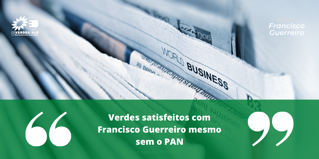The World News: 'Verdes satisfeitos com Francisco Guerreiro mesmo sem o PAN'