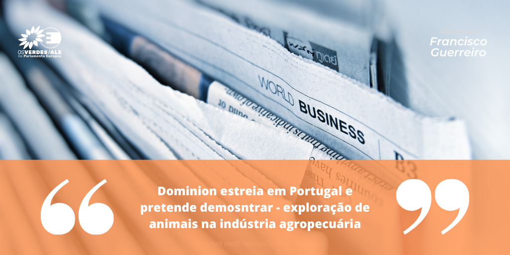 Ifocul.pt: 'Dominion estreia em Portugal e pretende demosntrar - exploração de animais na indústria agropecuária'