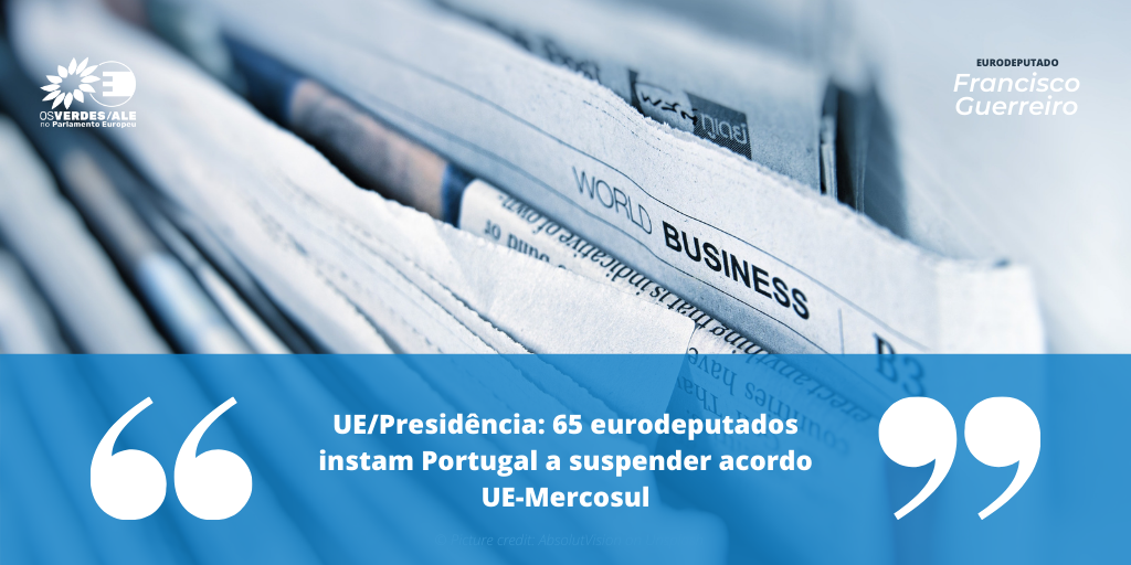 Rádio Calheta: 'UE/Presidência: 65 eurodeputados instam Portugal a suspender acordo UE-Mercosul'