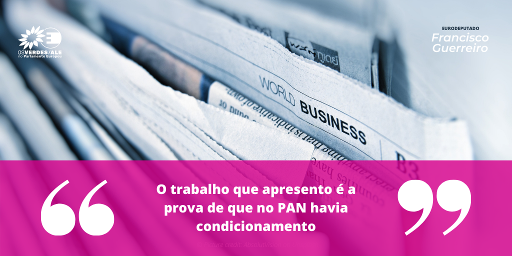 Notícias ao Minuto: 'O trabalho que apresento é a prova de que no PAN havia condicionamento'