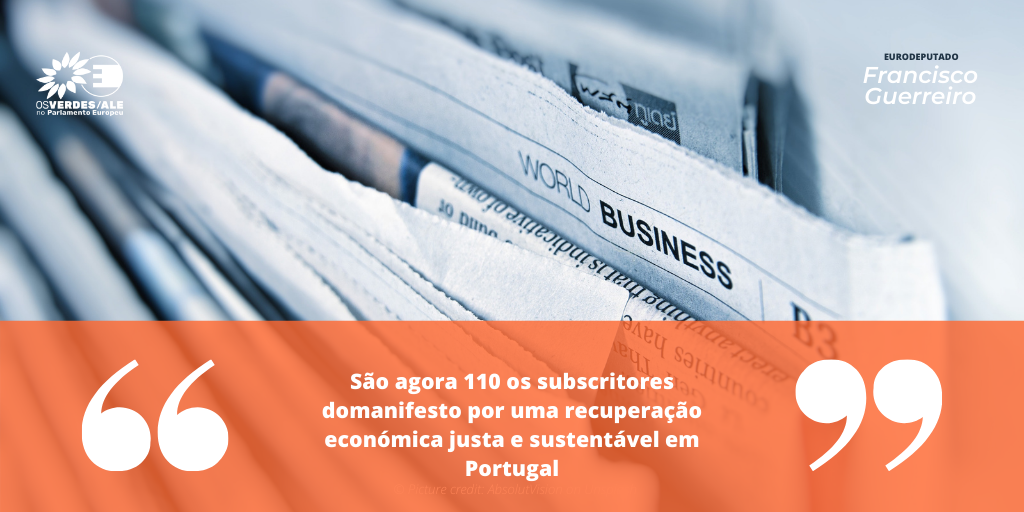 WWF: 'São agora 110 os subscritores domanifesto por uma recuperação económica justa e sustentável em Portugal' 