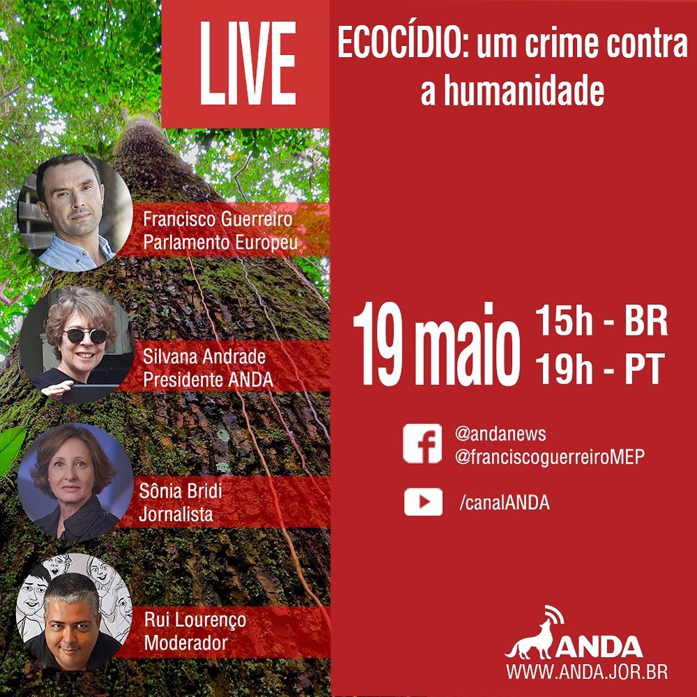 Guerreiro organizou o debate 'Ecocídio, um crime contra a humanidade'