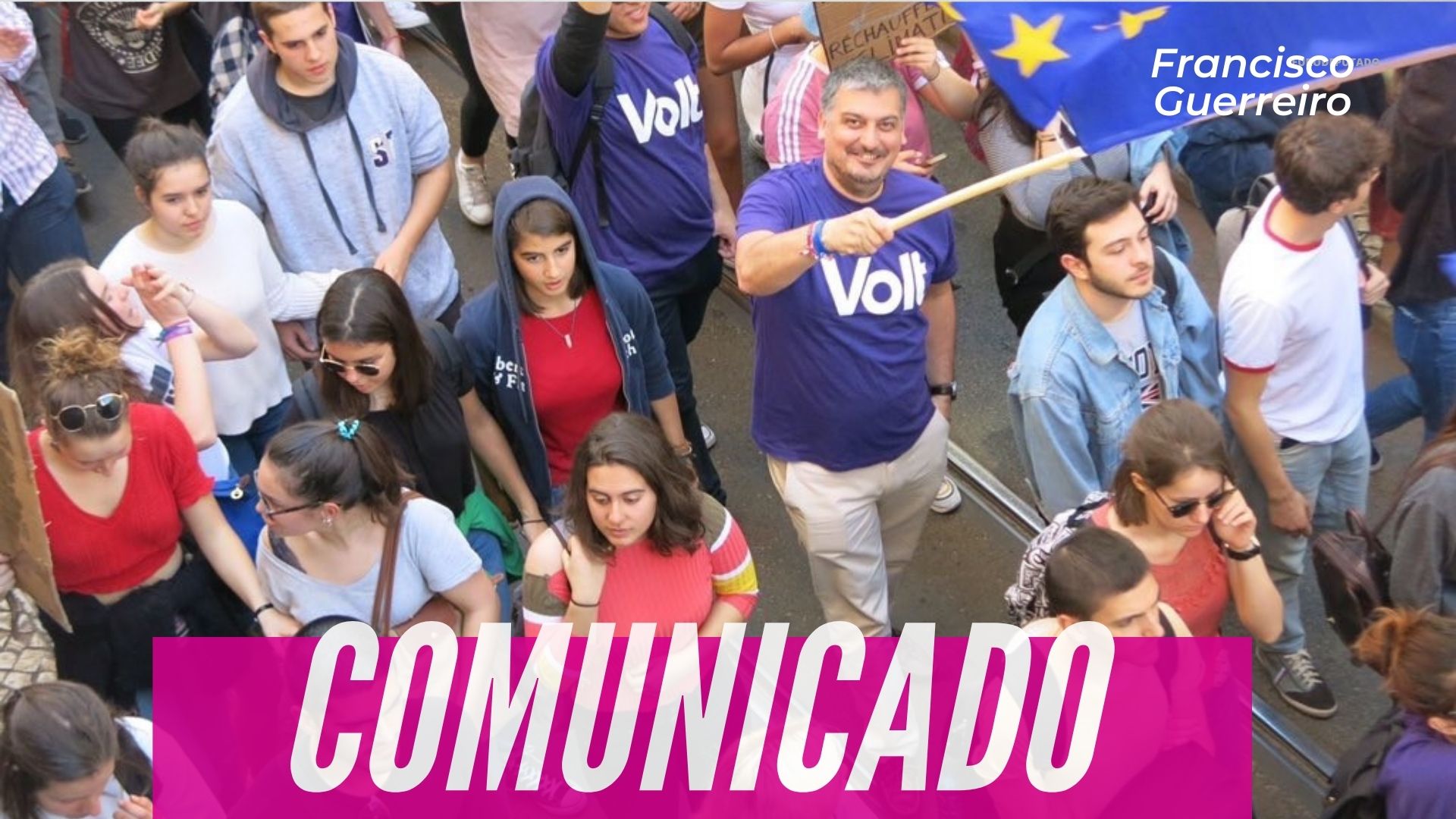 Autárquicas 2021: Francisco Guerreiro apoia candidatura do partido Volt em Lisboa