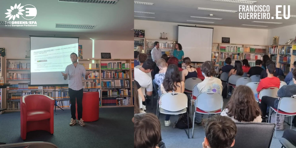 Eurodeputado Francisco Guerreiro participa em evento na Escola Profissional de Setúbal