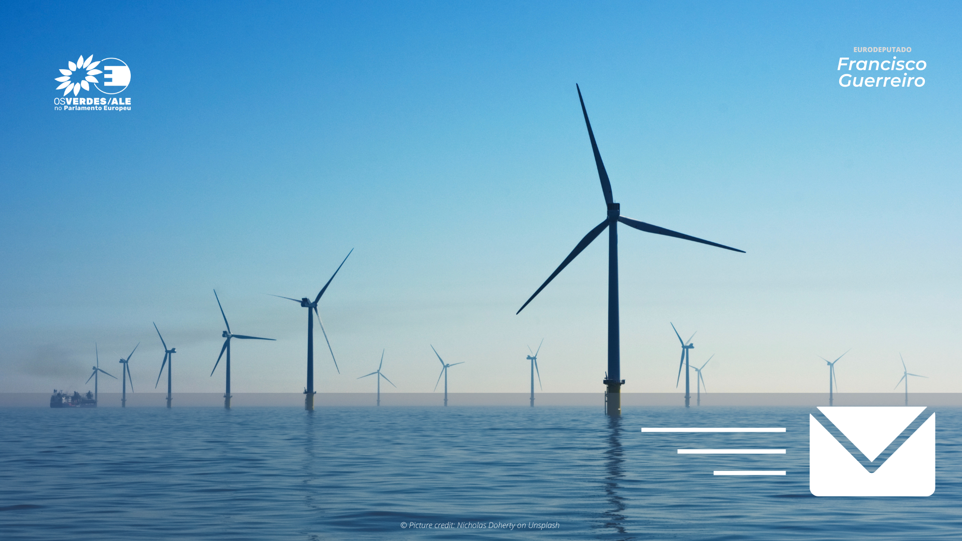 Verdes defendem energia offshore como parte integrante do Green Deal