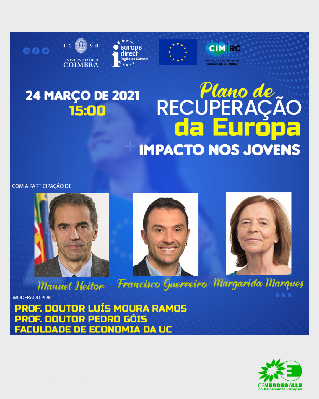 Europe Direct Região de Coimbra: O Plano de Recuperação da Europa. Impacto nos Jovens